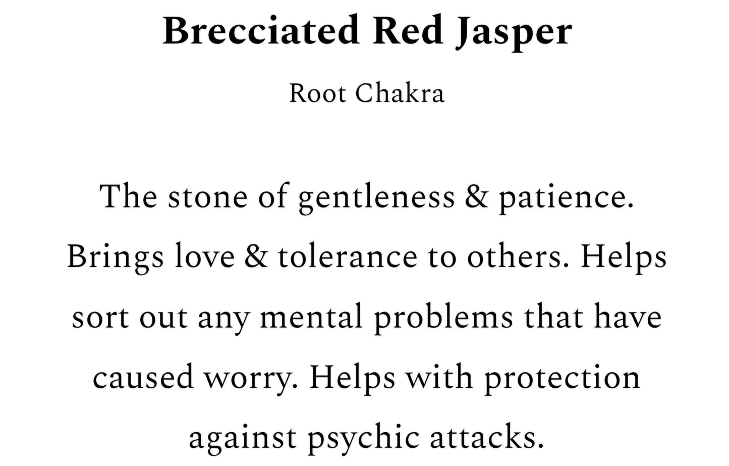 Brecciated Red Jasper Chip