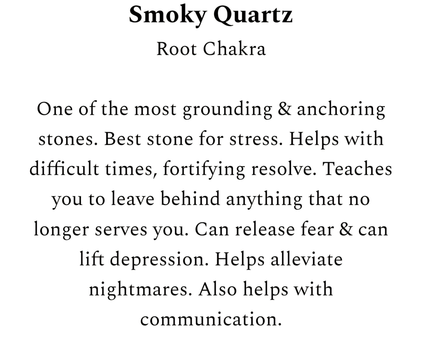 Smoky Quartz Chip