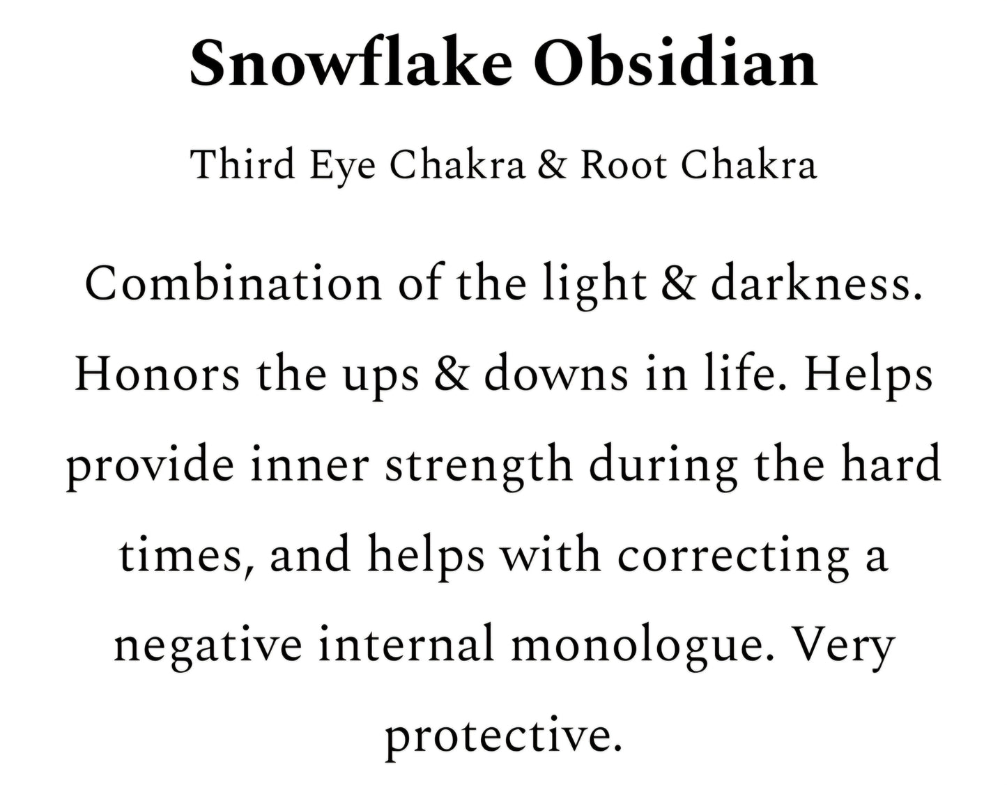 Snowflake Obsidian Chip