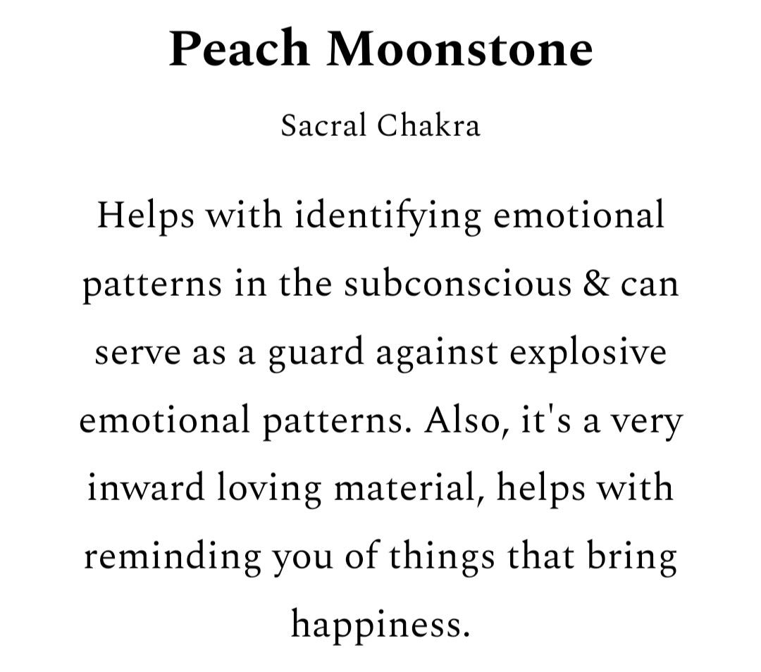 Peach Moonstone Chip