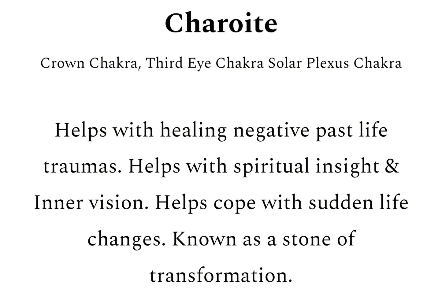 Charoite Chip