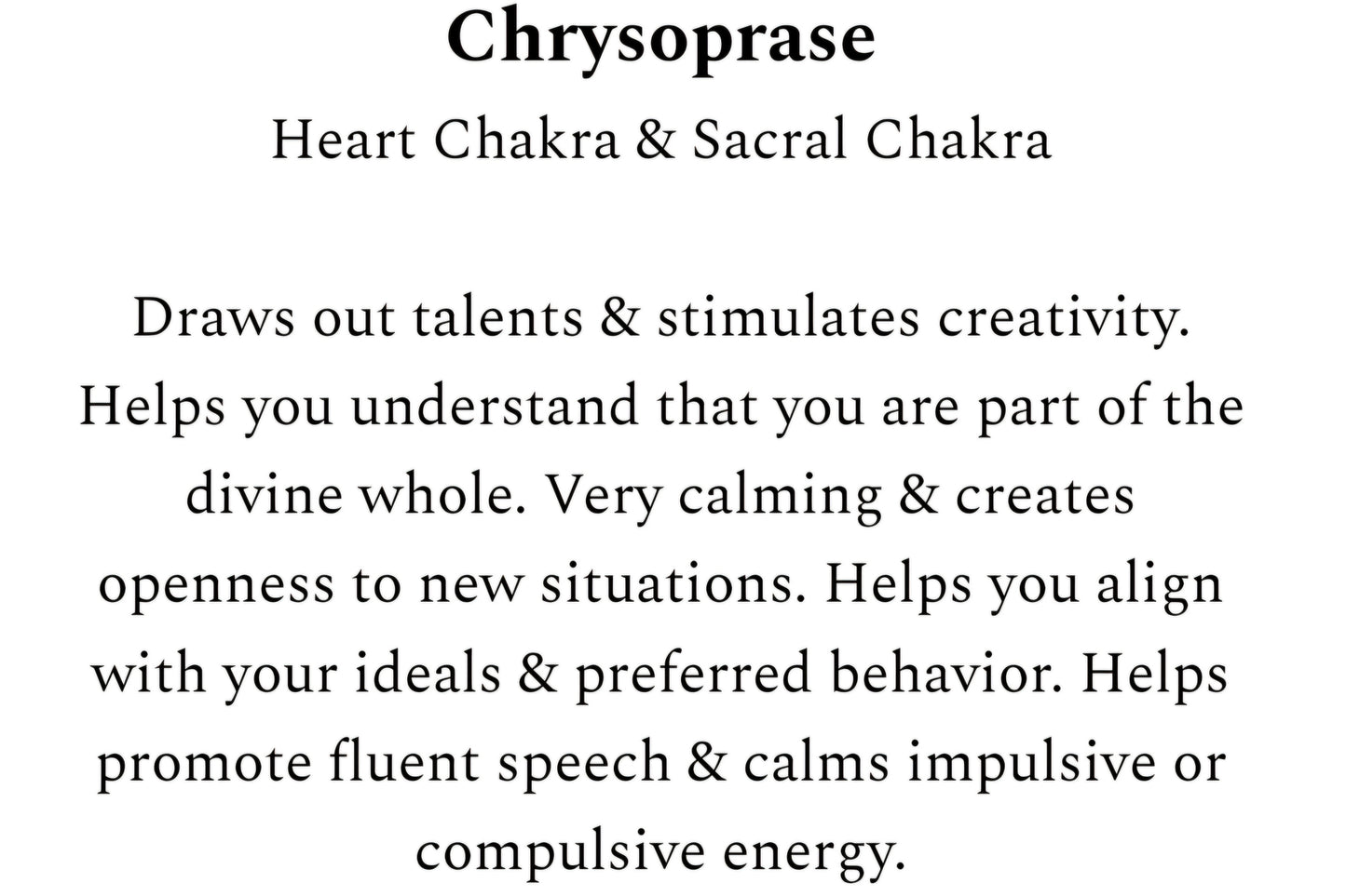 Chrysoprase Chip