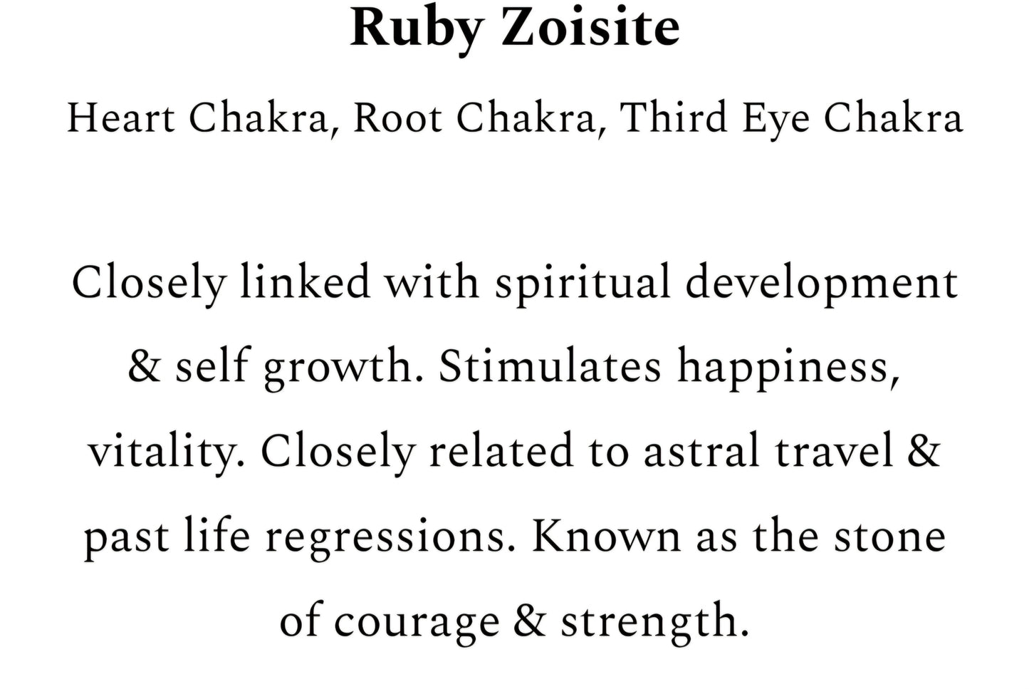 Ruby Zoisite Chip