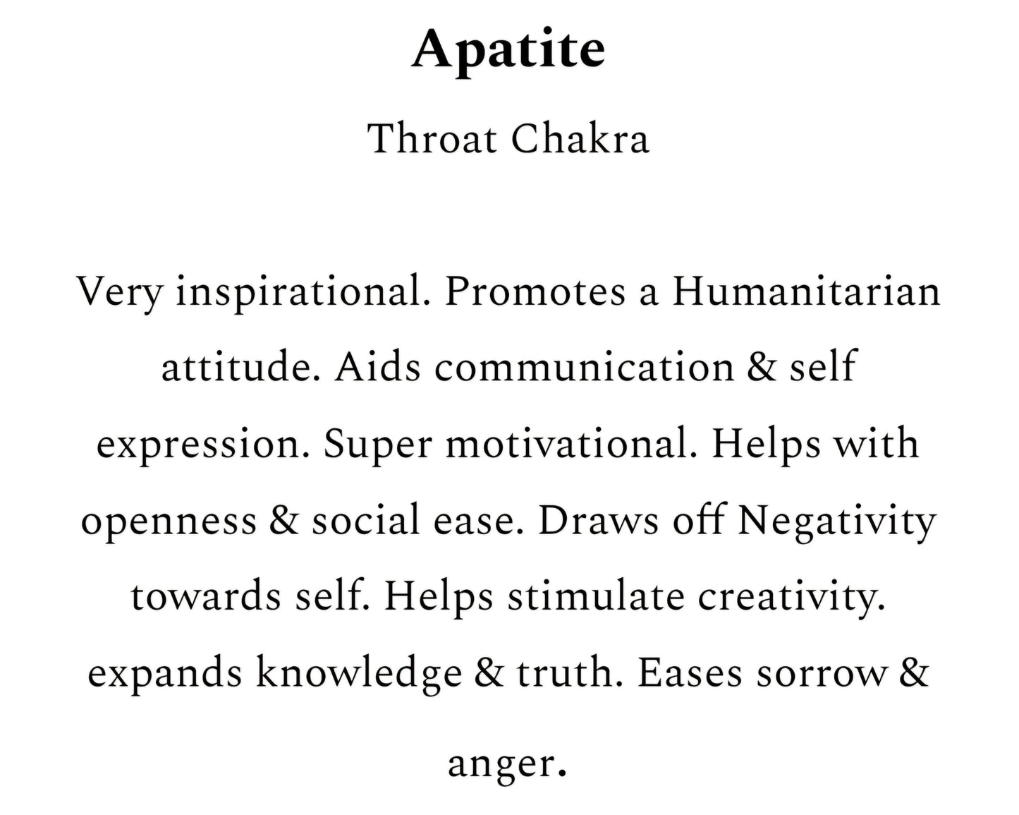 Apatite Chip