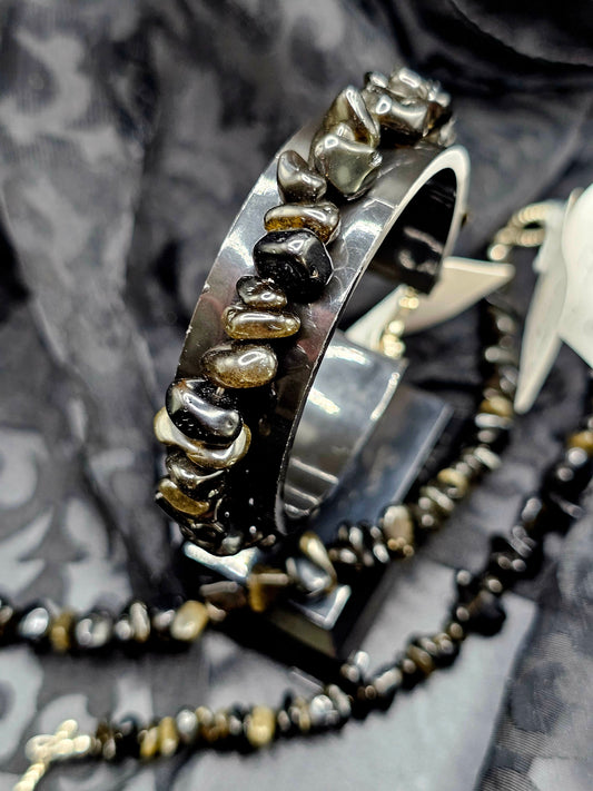 Golden Sheen Obsidian Chip